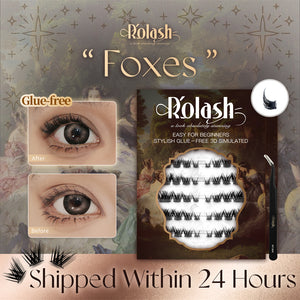 [无胶]Rolash False Eyelashes 用于睫毛嫁接<foxes> - 彩妆|80Clusters