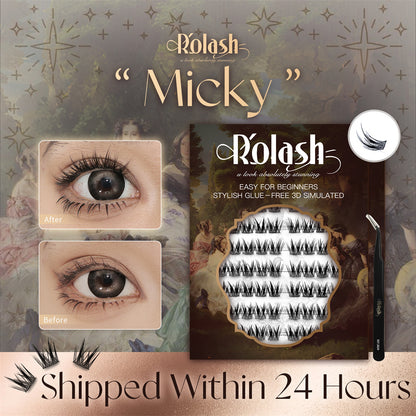 Rolash False Eyelashes 完美嫁接睫毛<Micky> - 彩妆|100Clusters