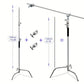三脚架灯架 - 可调节底座安装支架，适用于摄影工作室、视频拍摄和柔光箱设备